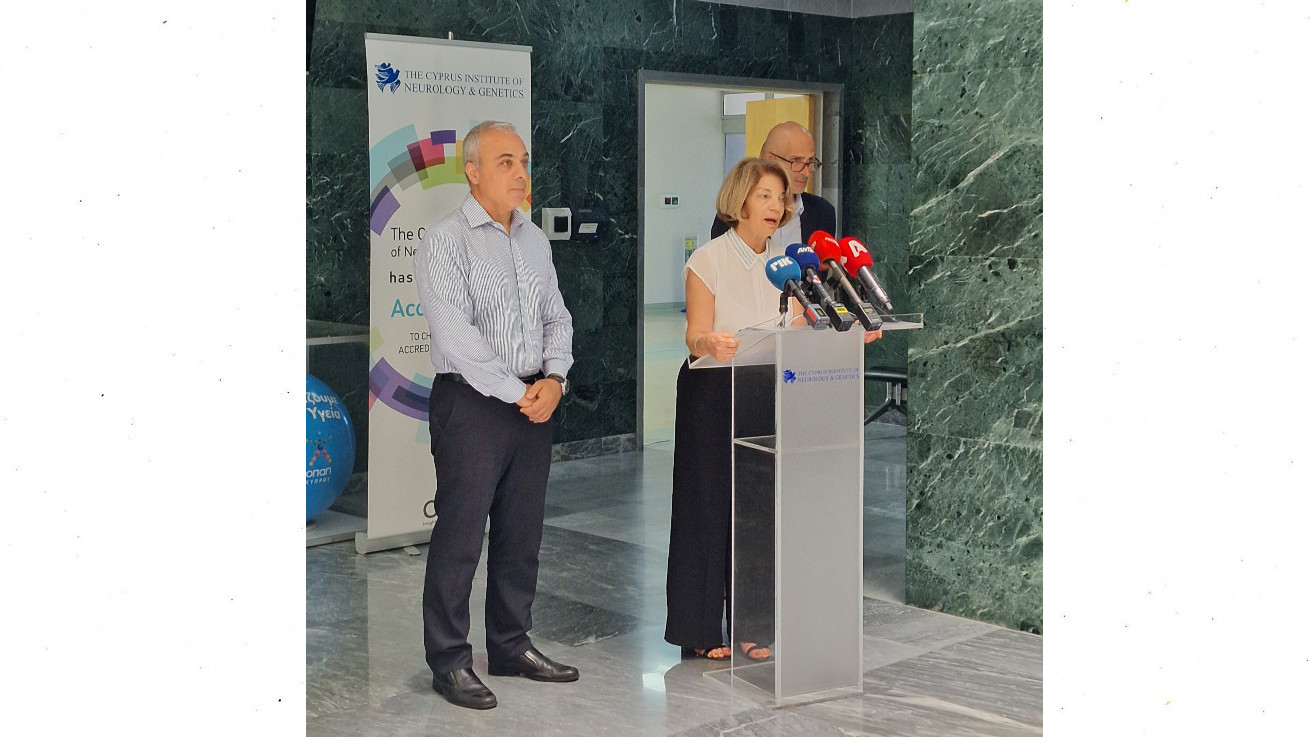 Επίσκεψη της Υπουργού Υγείας στο Ινστιτούτο Νευρολογίας & Γενετικής Κύπρου