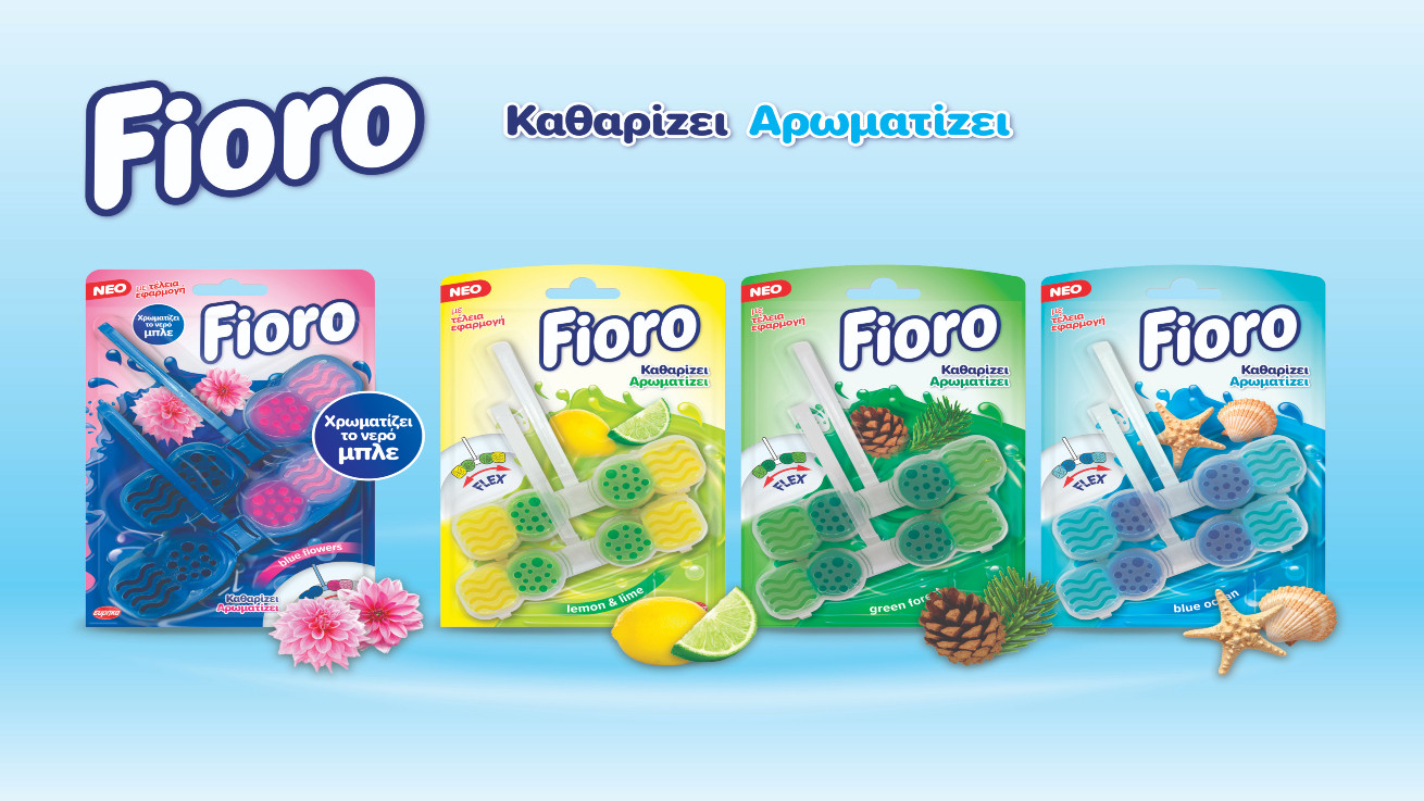 Νέα σειρά FIORO WC Blocks. Φρεσκάδα που… επι-μένει!