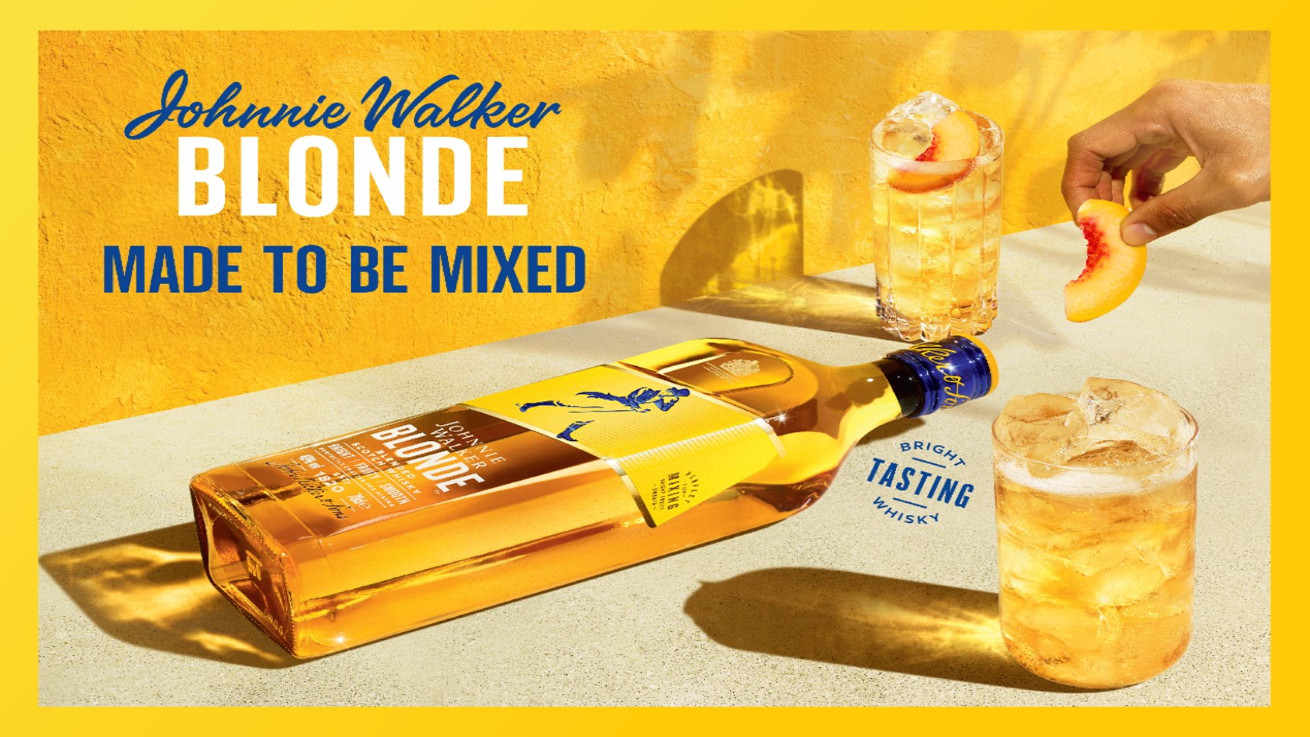 JOHNNIE WALKER BLONDE, ένα ελαφρύ ουίσκι, από το νούμερο 1 Σκωτσέζικο ουίσκι στον κόσμο, το Johnnie Walker!