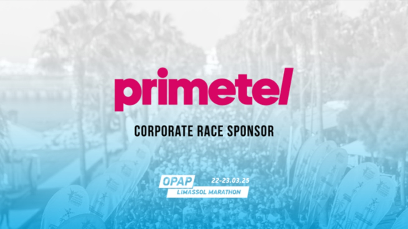 Η Primetel στηρίζει τον Εταιρικό Αγώνα 5χλμ του ΟΠΑΠ Μαραθωνίου Λεμεσού ως ονομαστικός χορηγός