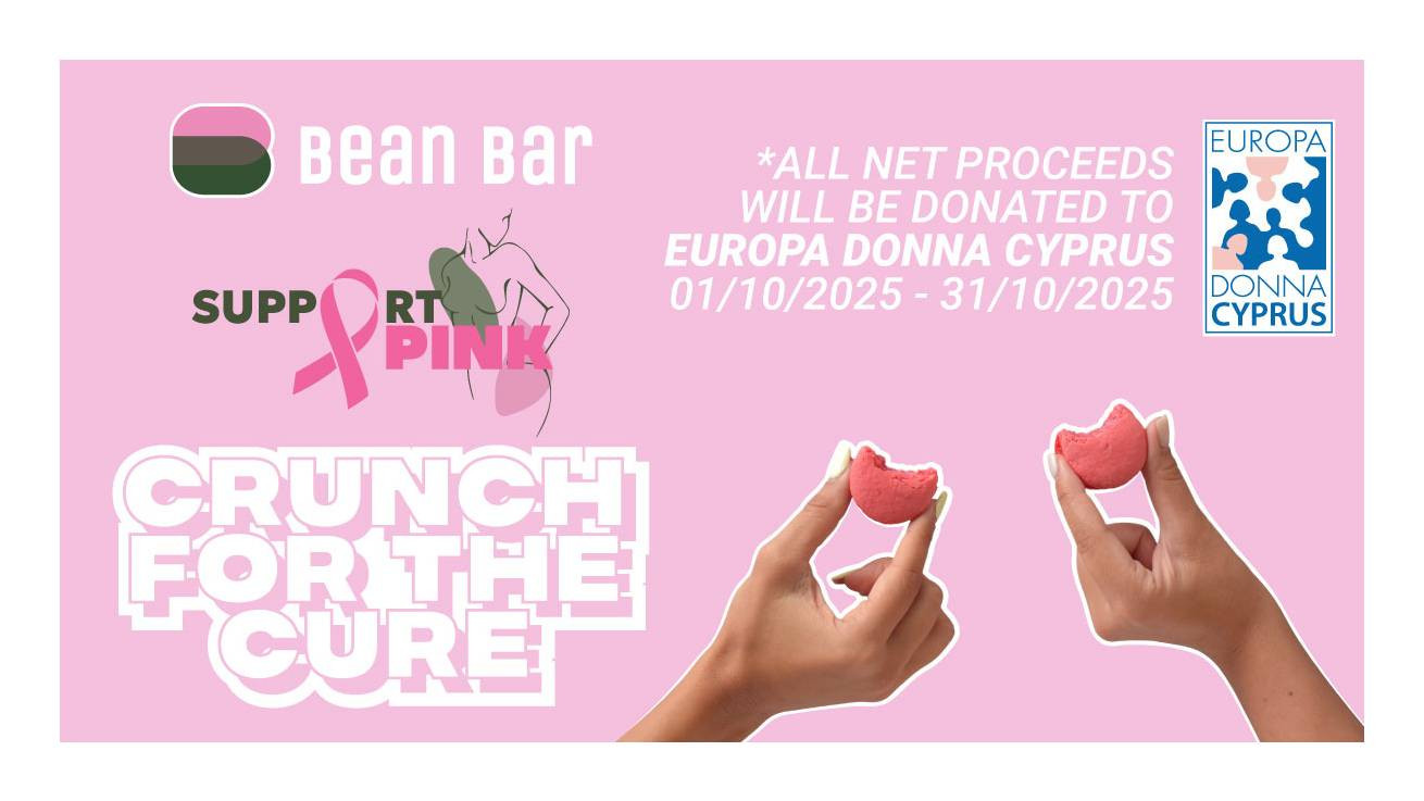 Το Bean Bar δίπλα στη Europa Donna Κύπρου για τον μήνα ενημέρωσης για τον καρκίνο του μαστού