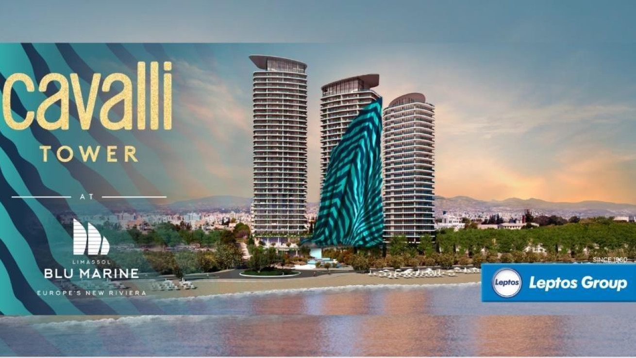 Ο Όμιλος Λεπτός παρουσιάζει τον πρώτο οικιστικό πύργο Roberto Cavalli στην Ευρώπη στο Limassol Blu Marine