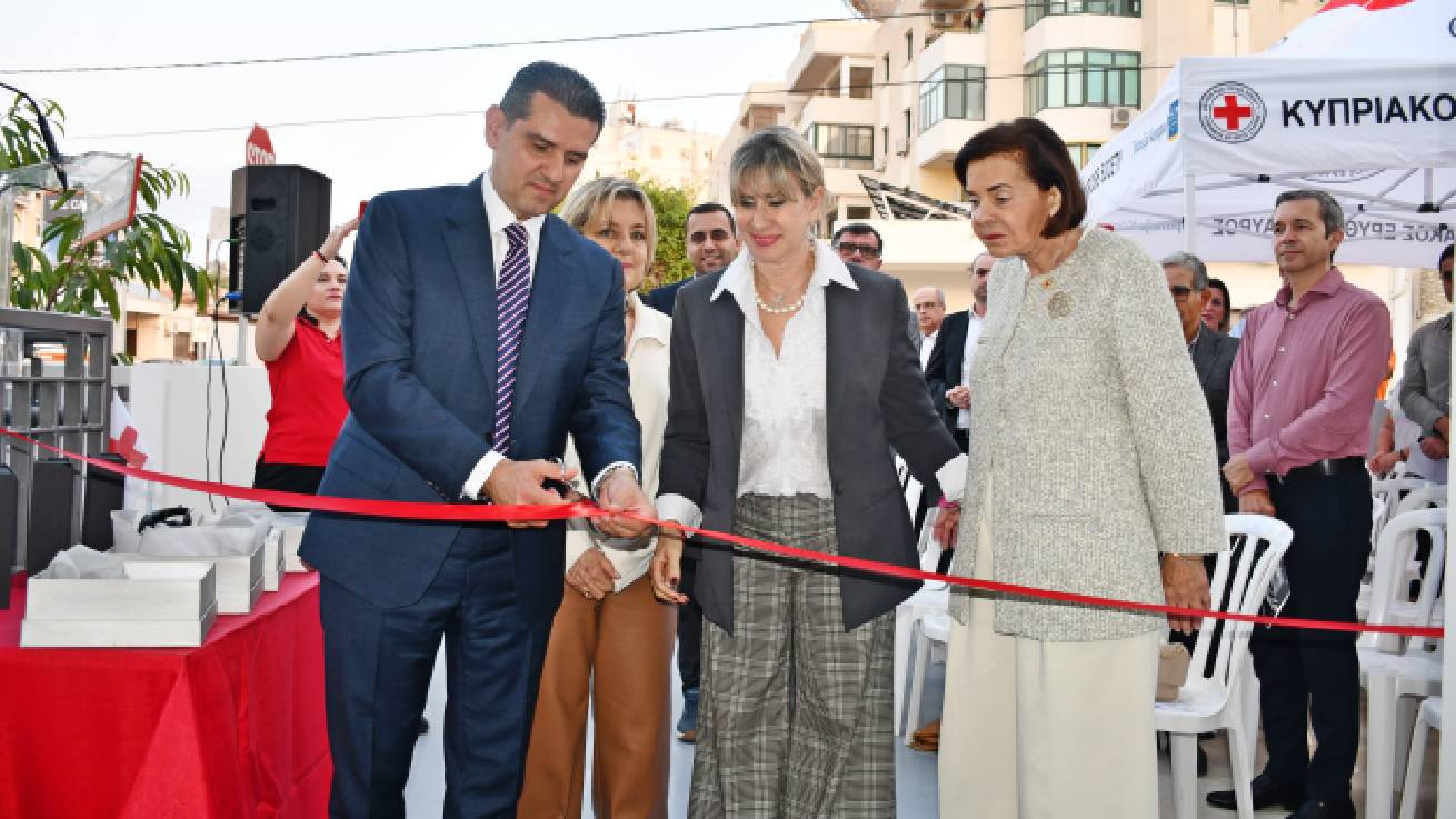 Ο Κυπριακός Ερυθρός Σταυρός εγκαινίασε το ανακαινισμένο κτίριό του στη Λάρνακα