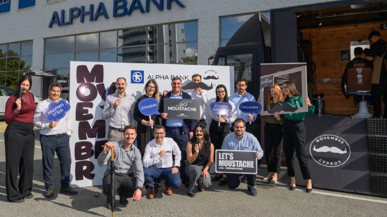 Η Alpha Bank Κύπρου συμμετέχει για ακόμη μια χρονιά στην εκστρατεία Movember