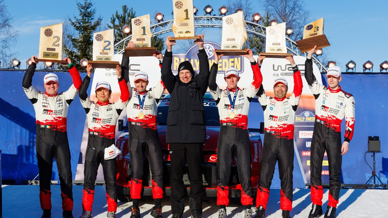 Χωρίς αντίπαλο η ομάδα της Toyota Gazoo Racing στο Ράλι Σουηδίας