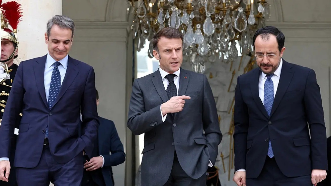 Στην Κύπρο Μακρόν και Μητσοτάκης - Συνάντηση με Χριστοδουλίδη στην Πάφο