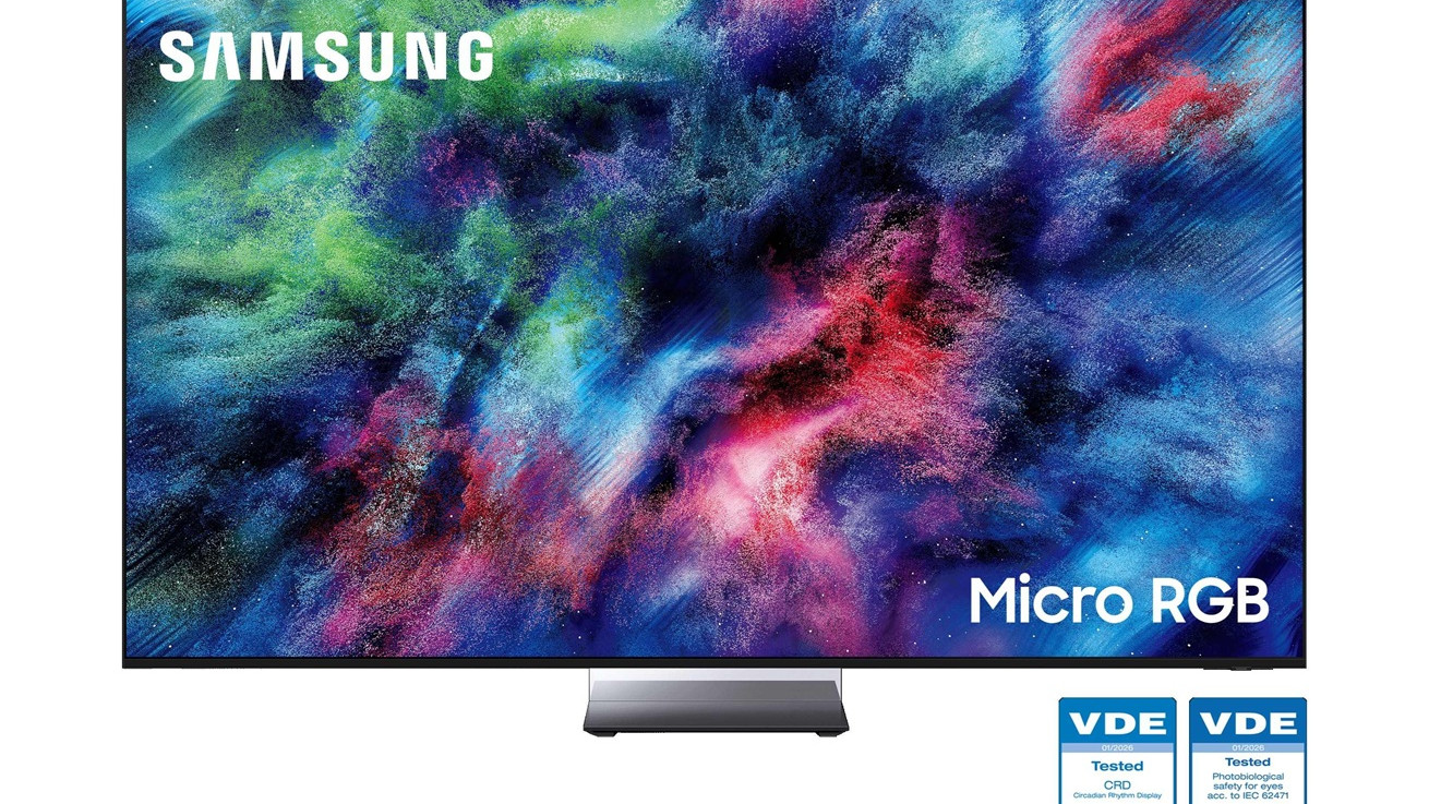 Η τηλεόραση Samsung Micro RGB έλαβε πιστοποιήσεις οθόνης “Safety for Eyes” και “Circadian Rhythm Display” από τον οργανισμό VDE