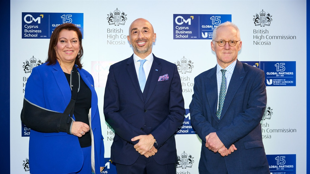 Λαμπρή Τελετή για τα 15χρόνια συνεργασίας CIM-Cyprus Business School & University of West London