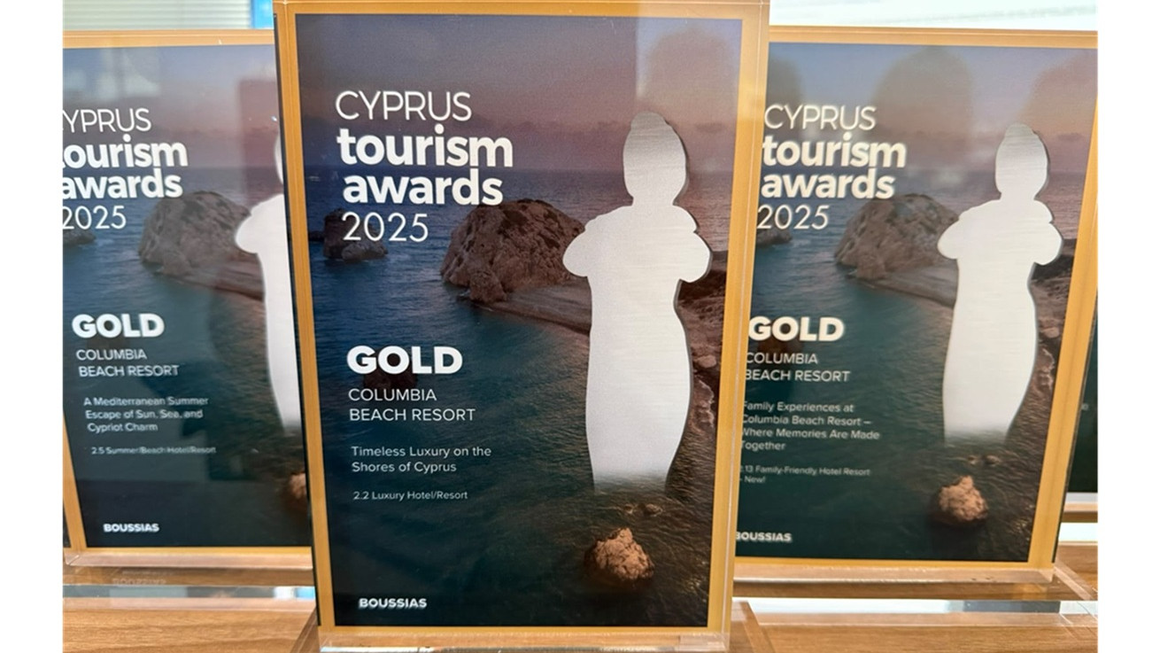 Πέντε νέες βραβεύσεις για το Columbia Beach Resort στα Cyprus Tourism Awards 2025