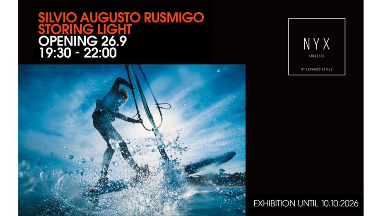 Ο Silvio Augusto Rusmigo παρουσιάζει την έκθεση «Storing Light» στο NYX Hotel Limassol
