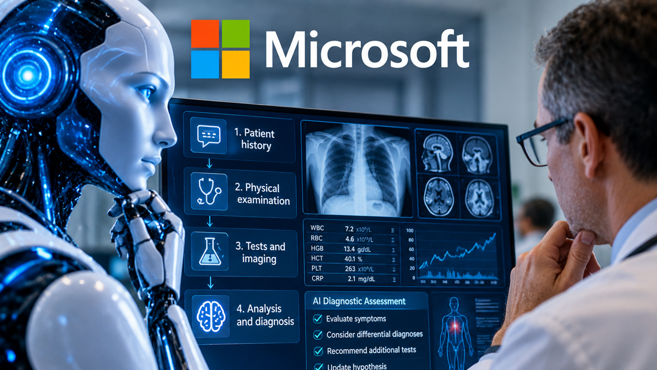 Microsoft: Η AI που «σκέφτεται» σαν γιατρός και πετυχαίνει υπερδιπλάσια ακρίβεια στις διαγνώσεις