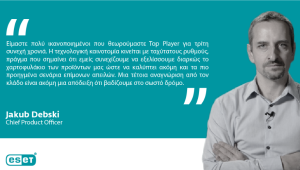 «Top Player» αναδεικνύεται η ESET