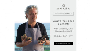 Ο σεφ Giorgio Locatelli γιορτάζει τη σεζόν λευκής τρούφας στο Ristorante Locatelli, στο ξενοδοχείο AMARA στη Λεμεσό
