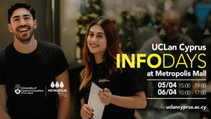 Info Days Πανεπιστημίου UCLan Cyprus στο Metropolis Mall