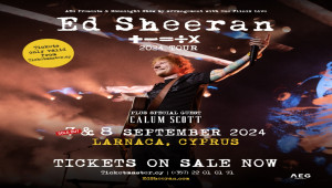 Το MATHEMATICS TOUR “+ - ÷ x” του Ed Sheeran έρχεται στην Κύπρο