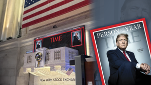 O Ντόναλντ Τραμπ στη Wall Street - Χτύπησε το κουδούνι σε πανηγυρικό κλίμα