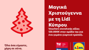 Μαγικά Χριστούγεννα με τη Lidl Κύπρου || Vouchers συνολικής αξίας 120.000€ στην ομάδα της για ένα γεμάτο γιορτινό τραπέζι!