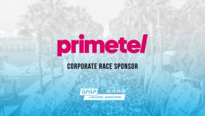 Η Primetel στηρίζει τον Εταιρικό Αγώνα 5χλμ του ΟΠΑΠ Μαραθωνίου Λεμεσού ως ονομαστικός χορηγός