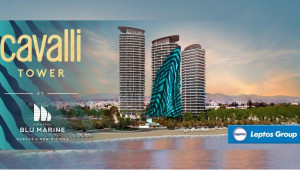 Ο Όμιλος Λεπτός παρουσιάζει τον πρώτο οικιστικό πύργο Roberto Cavalli στην Ευρώπη στο Limassol Blu Marine