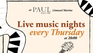Ζωντανή Μουσική στο PAUL Limassol Marina όλο το Νοέμβριο και Δεκέμβριο
