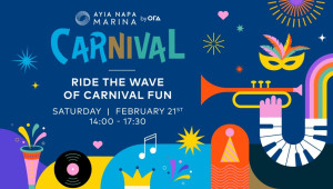 Το Σάββατο 21 Φεβρουαρίου η καρδιά του καρναβαλιού χτυπά στη Μαρίνα Αγίας Νάπας!