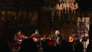 Ο Σωκράτης Σινόπουλος στην έναρξη του Φεστιβάλ Παραδοσιακού Πολιτισμού «Φωνές τζιαι Θύμησες»