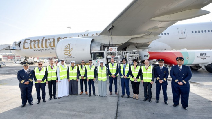 Πρώτη δοκιμαστική πτήση της Emirates με 100% Βιώσιμο Αεροπορικό Καύσιμο