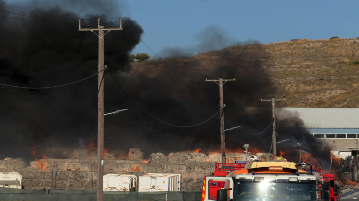 Περιβαλλοντικές μετρήσεις μετά την πυρκαγιά στο εργοστάσιο ανακύκλωσης