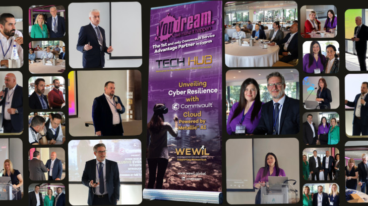 YouDream Consulting announces the success of the exclusive launching in Cyprus of Commvault’s Cyber Resilience Platform powered by Metallic® AI