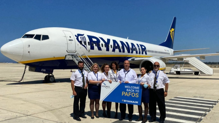 Ξαναρχίζουν οι πτήσεις της Ryanair που θα συνδέουν την Πάφο με το Τελ Αβίβ