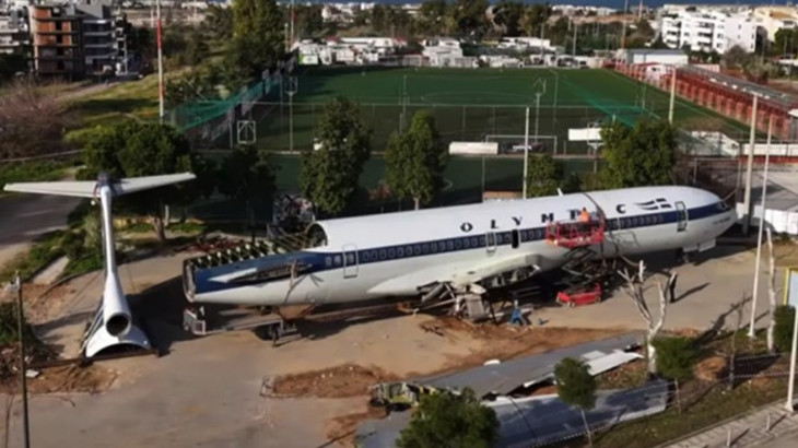 Στη Λεωφόρο Βουλιαγμένης το θρυλικό Boeing 727 της Ολυμπιακής Αεροπορίας