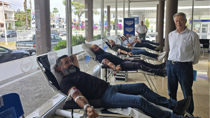 Πετρολίνα: Προσφορά ζωής μέσω αιμοδοσίας - Αιμοδοσία εις μνήμη Νίκου και Λούλας Λευκαρίτη