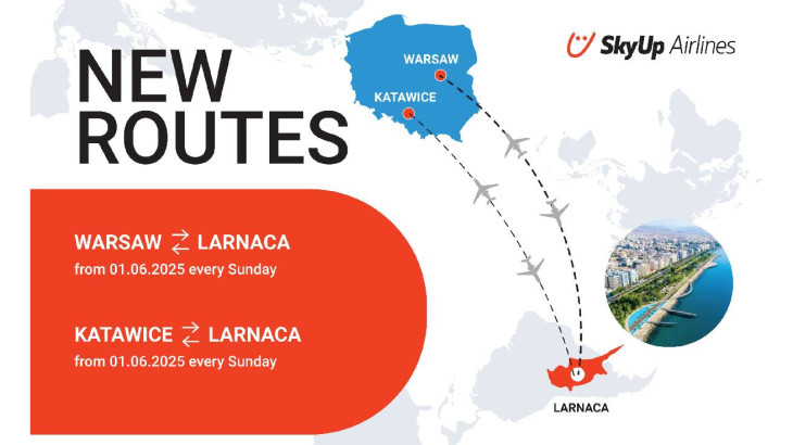 Sky Up Airlines: Ξεκινά απευθείας πτήσεις ανάμεσα σε Κύπρο - Πολωνία