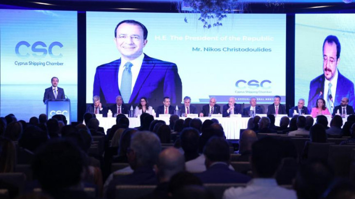 Πρόεδρος Χριστοδουλίδης: Στις προτεραιότητες της Κυπριακής Προεδρίας η ναυτιλία