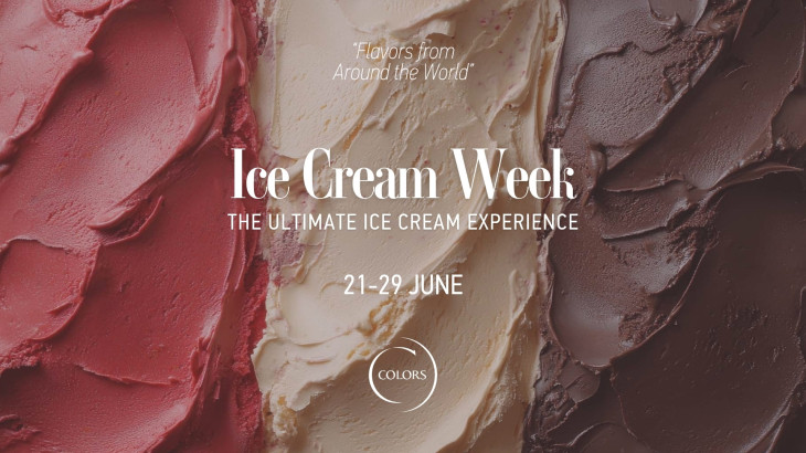 Ice Cream Week στο Colors Café από τις 21 μέχρι τις 29 Ιουνίου - Εκεί όπου η τέχνη του παγωτού συναντά  την απόλαυση του καλοκαιριού