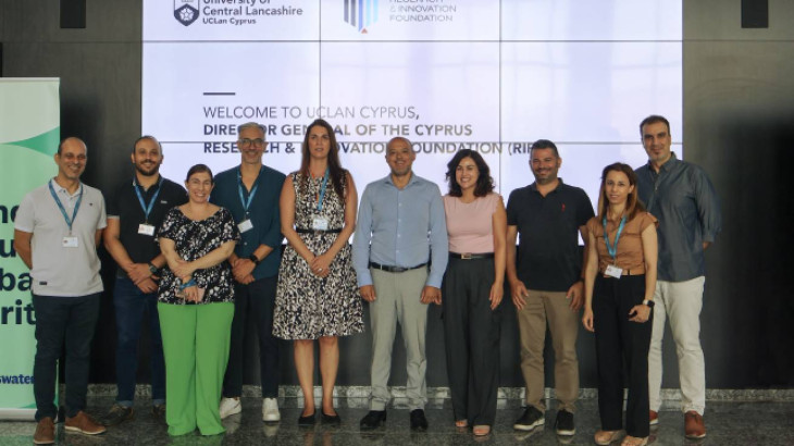 Το Πανεπιστήμιο UCLan Cyprus υποδέχθηκε τον Γενικό Διευθυντή του Ιδρύματος Έρευνας και Καινοτομίας (ΙδΕΚ)