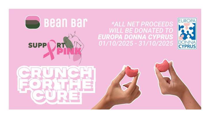 Το Bean Bar δίπλα στη Europa Donna Κύπρου για τον μήνα ενημέρωσης για τον καρκίνο του μαστού