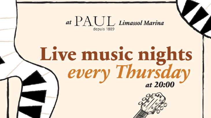 Ζωντανή Μουσική στο PAUL Limassol Marina όλο το Νοέμβριο και Δεκέμβριο