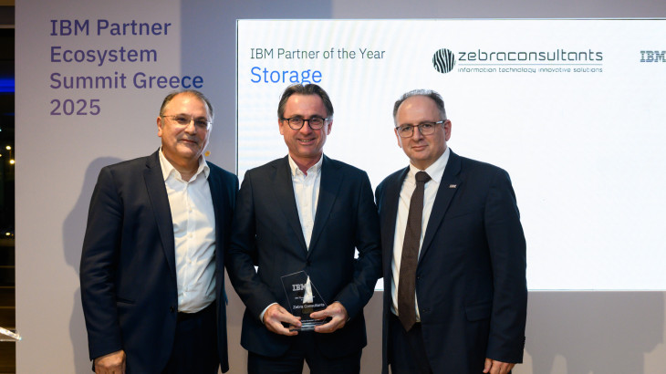 Η ZEBRA Consultants Τιμήθηκε ως «IBM Partner of the  Year 2024 – Storage Solutions»