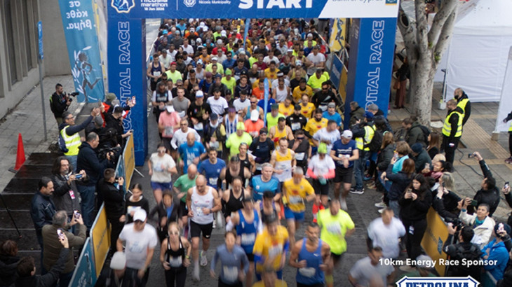 Η Πετρολίνα, ονομαστικός χορηγός του Petrolina 10km Energy Race, στον Τράπεζα Κύπρου Μαραθώνιο Λευκωσίας