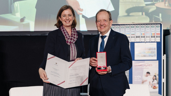 Μεγάλο Αργυρό Παράσημο Τιμής στον Dr. Othmar Ederer για τις υπηρεσίες του προς τη Δημοκρατία της Αυστρίας