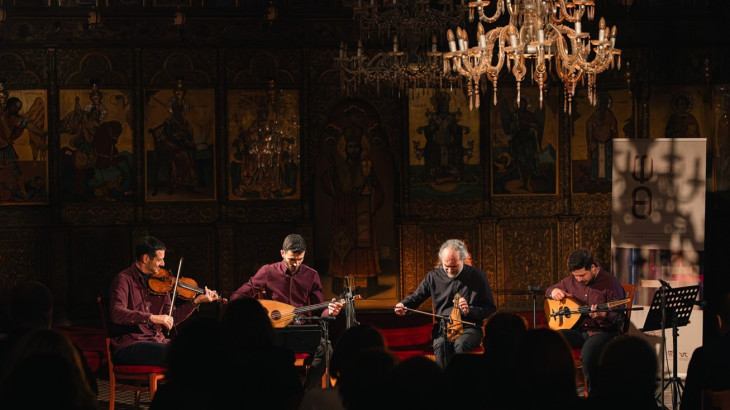 Ο Σωκράτης Σινόπουλος στην έναρξη του Φεστιβάλ Παραδοσιακού Πολιτισμού «Φωνές τζιαι Θύμησες»