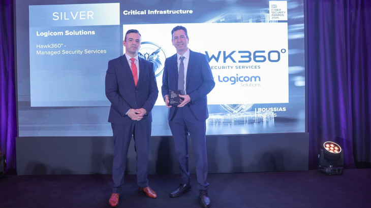 Logicom Solutions - Αργυρό Βραβείο στα Boussias Cyber Security Awards 2026, για τις υπηρεσίες Hawk360°