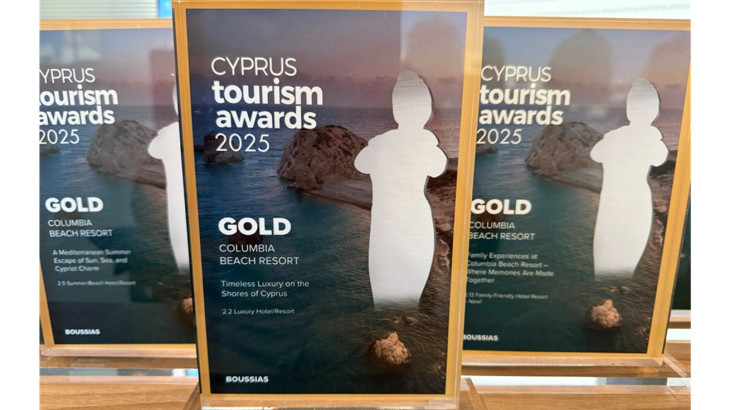 Πέντε νέες βραβεύσεις για το Columbia Beach Resort στα Cyprus Tourism Awards 2025