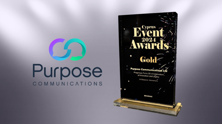Χρυσή διάκριση για την Purpose Communications στα Cyprus Event Awards
