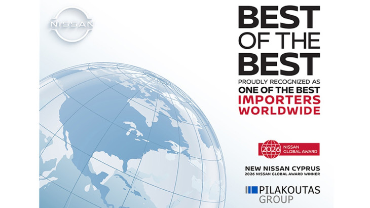 Νissan Global Award 2026 για τη Nissan Cyprus του Ομίλου Πηλακούτα
