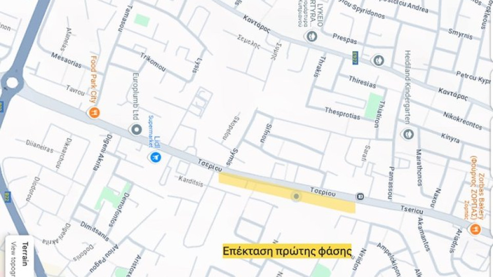 Προχωρούν οι κατασκευαστικές εργασίες στην Τσερίου-Οι κυκλοφοριακές ρυθμίσεις μέχρι 30 Ιουνίου
