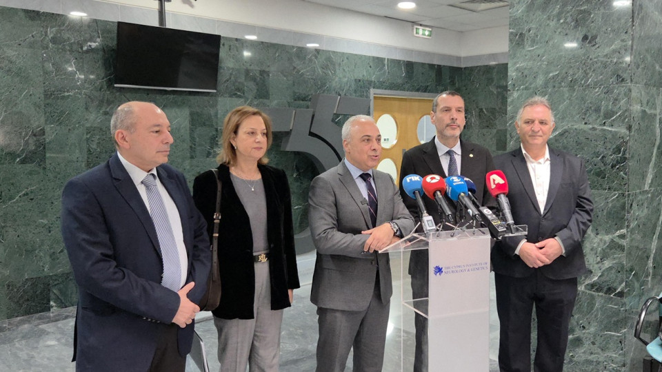 Πρώτη επίσκεψη του Υπουργού Υγείας στο Ινστιτούτο Νευρολογίας και Γενετικής Κύπρου